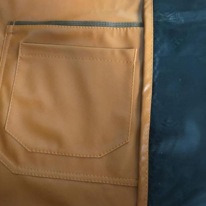 Apron Barista Celemek Masak Kulit Sintetis Asli