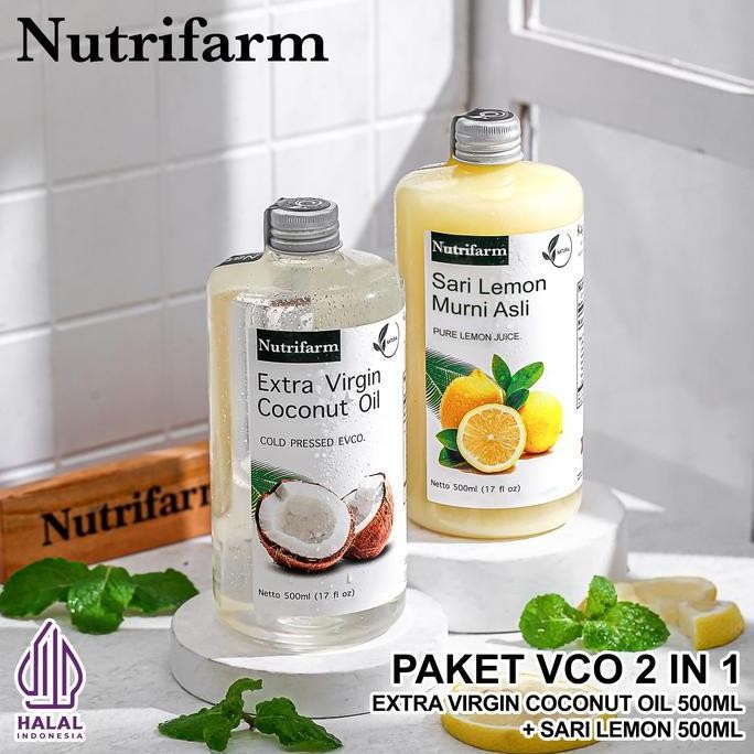 

Nutrifarm Paket Vco Extra Virgin 500Ml + Sari Lemon 500Ml Diskon!
