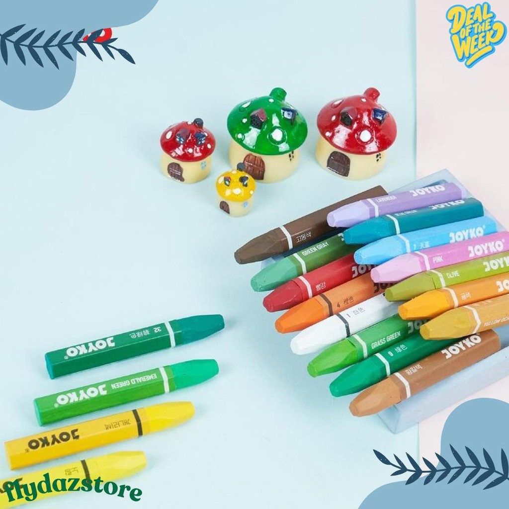 

Crayon / Krayon Joyko Titi Oil Pastel 12 Warna Diskon Setengah Harga