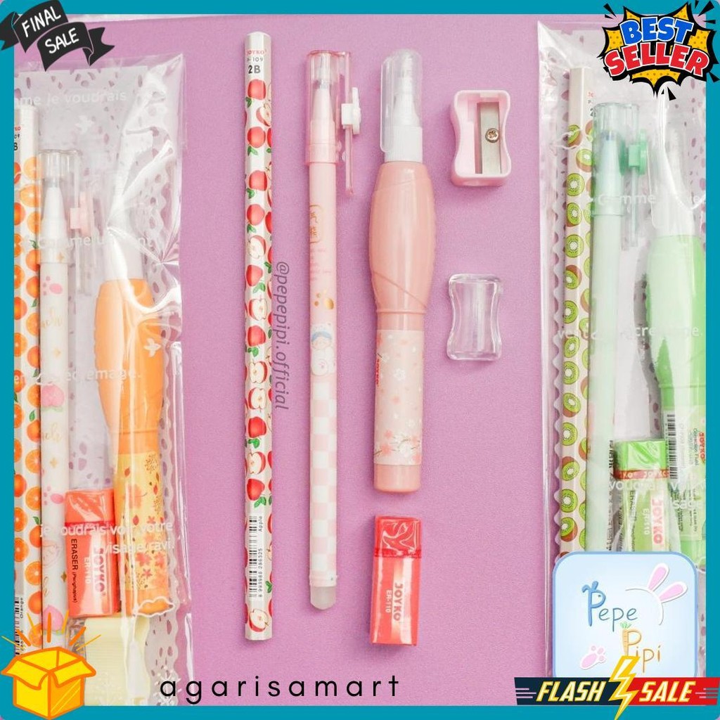 

Set Alat Tulis Mini Versi 1 Paket Ulang Tahun Pulpen Pensil Penghapus Rautan Tip-X Diskon Setengah Harga