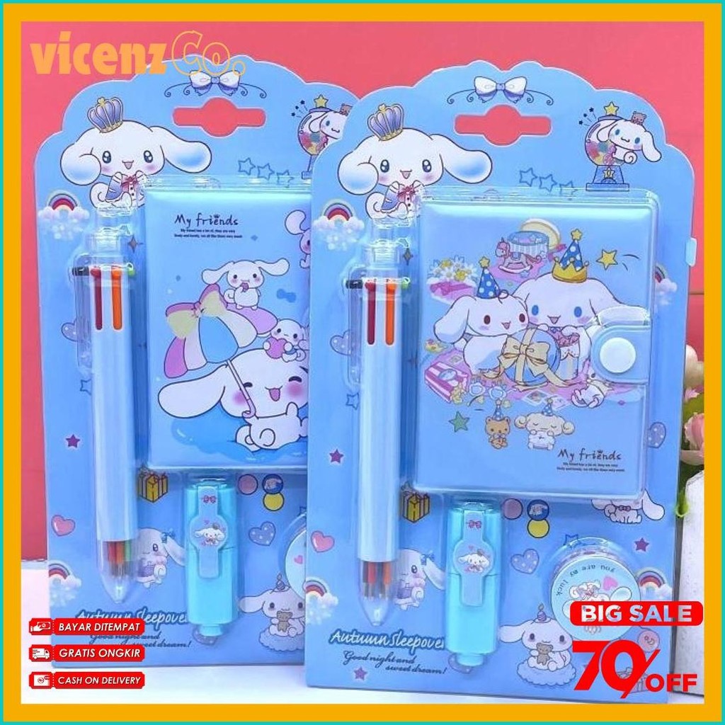 

Set Alat Tulis 4 In 1 Sanrio Sat Pilih Warna Termurah Imut Lucu Cinamorol Kuromi Terjangkau Bisa Cod Terlaris! Produk Ini Banyak Dicari