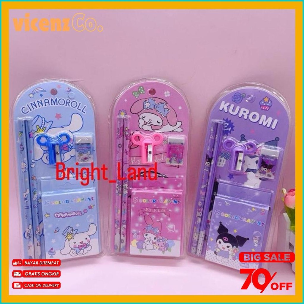

(Hcs) Paket Alat Tulis Mika Set 5In1 Stationery Set Study Set Anak Karakter Set Alat Tulis Anak Tk Terlengkap Dan Termurah