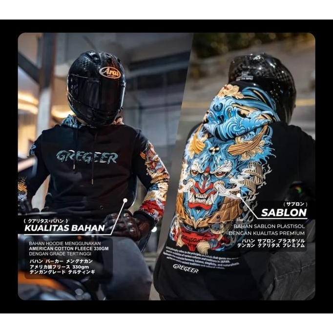 OMS HOODIE SUNMORI GREGER BLUE DEVIL JAKET SUNMORI JUMBO