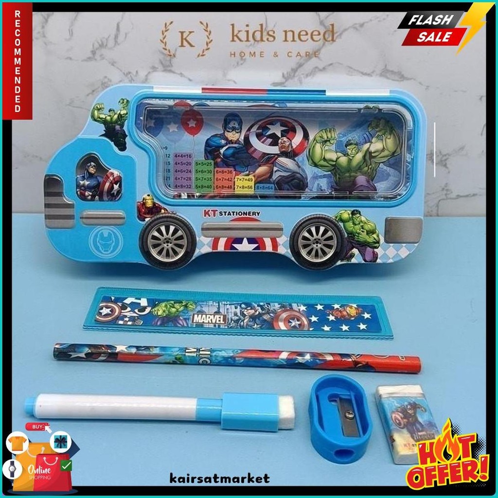 

Kotak Pensil Kaleng Mobil Ada Isi / Pensil Case Karakter Lucu Diskon