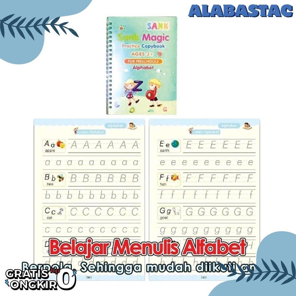 

Sank Magic Book ( Isi 4 Buku + Pulpen + Refill ) Buku Belajar Menulis Menggambar Edukasi Anak Diskon Setengah Harga