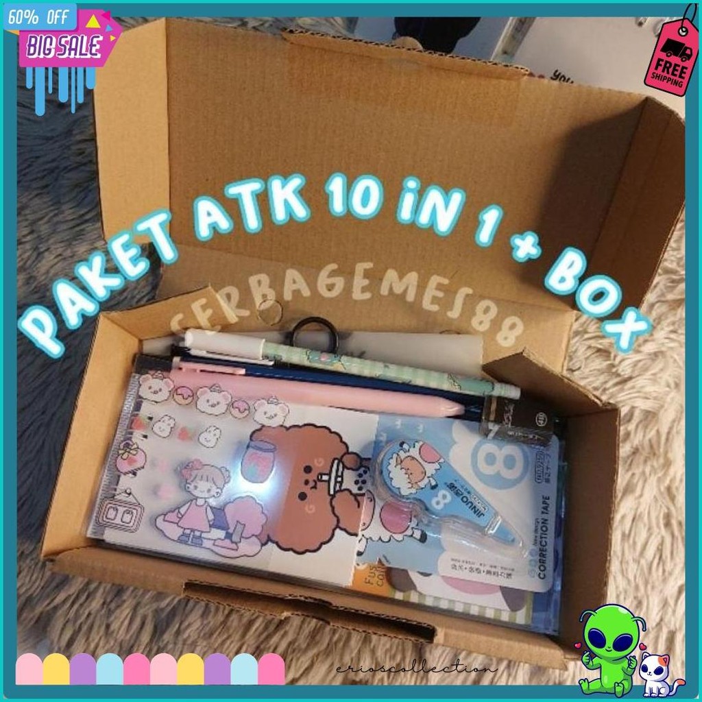 

Serbagemes88 - Set Alat Tulis Lengkap 10 In 1 Karakter Lucu / Stationery Lengkap Diskon Setengah Harga