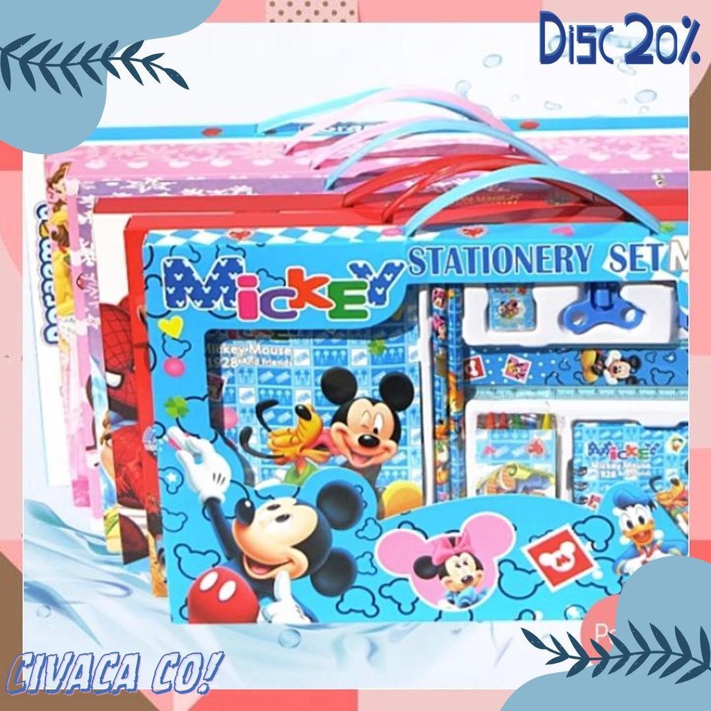 

Peachs - S5982 Set Alat Tulis 8 In 1 / Set Alat Tulis Anak Motif Kartun / Set Alat Tulis 8 In 1 Lucu / Stationery Set 8 In 1 Lucu Diskon Setengah Harga