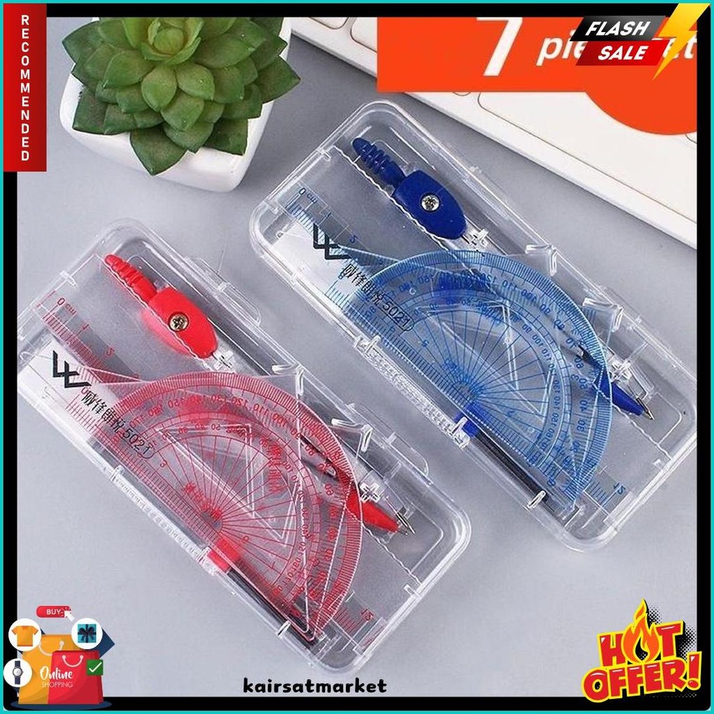 

Set Kompas/Set Matematika/Set Penggaris/Jangka Set/Compass Set/Jangka Sekolah Terlaris! Produk Ini Banyak Dicari