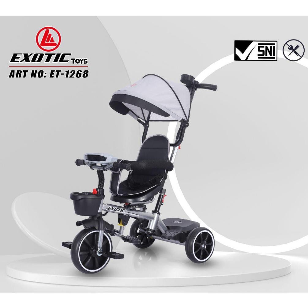 Terlaris Sepeda Anak Exotic Et-1268 || Sepeda Anak Roda Tiga Exotic Et-1268 || Sepeda Anak