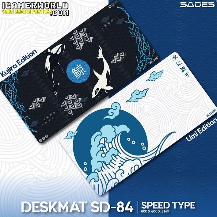 Terlaris Sades Sd84 / Sd-84 Kujira / Umi Edition Xl Gaming Mousepad Deskmat