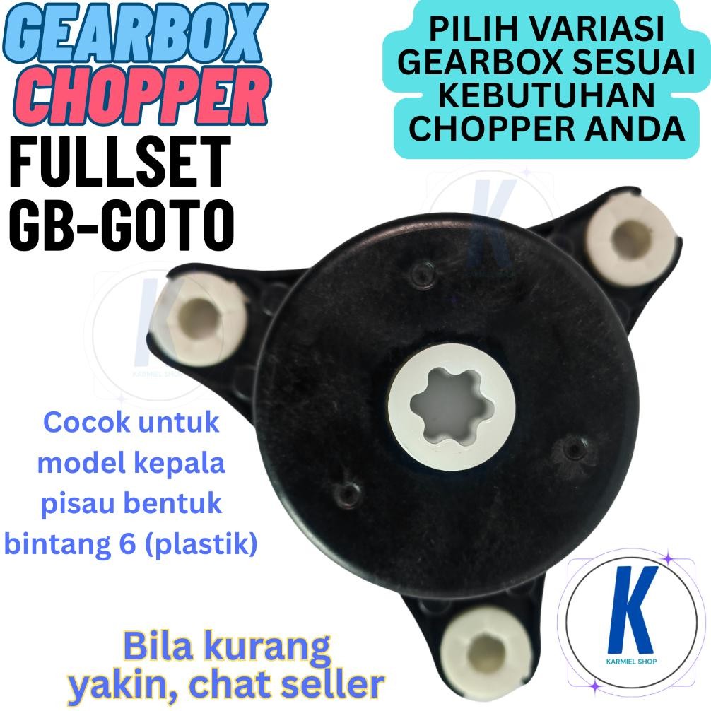 Terjangkau - Sparepart Gear box Mesin Blender Chopper Kapsul Quatre Chopper 
