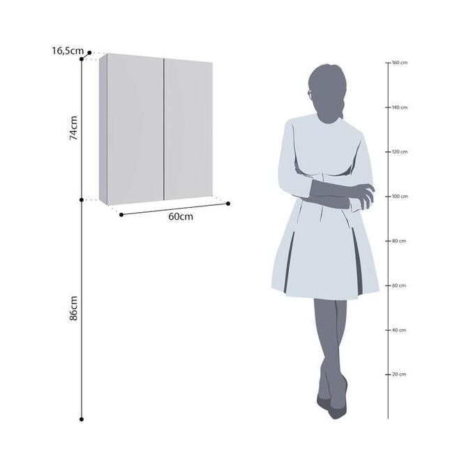 Informa - Informa Rain Kabinet Kamar Mandi Dengan Cermin - Putih