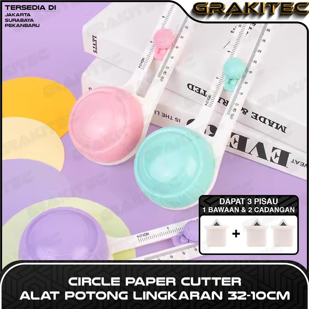 

Ct_C1077 Circle Cutter Premium 10 Cm - 32 Cm / 4 Inc - 12 Inc Pisau Alat Potong Kertas Sticker Bulat / Lingkaran / Bundar Kualitas Eksport Yui-7