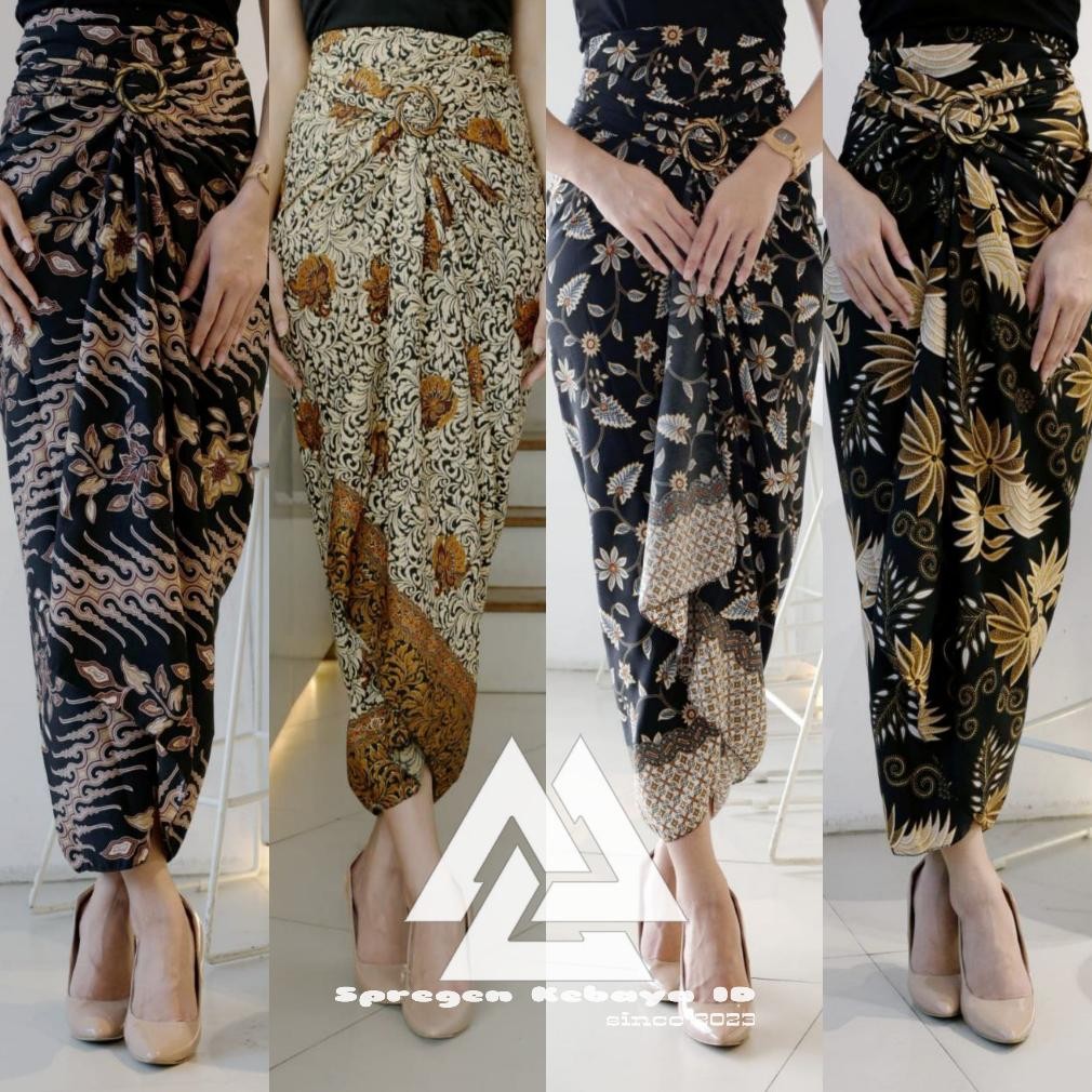 DF70>> SKI - Rok Lilit Kebaya Bawahan Kebaya batik Khusus Warna Gold Rok Konndangan Rok Pesta - Spre