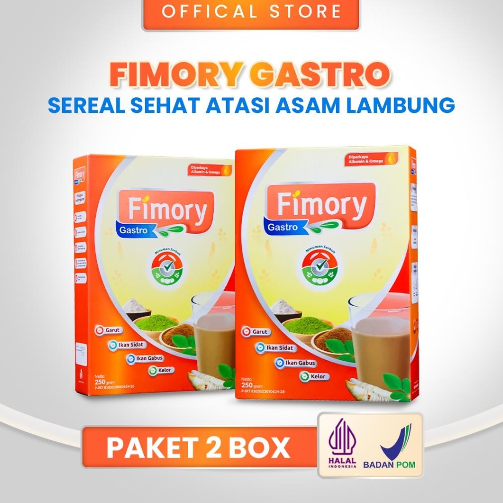 

Paket 2 Fimory - Minuman Sereal Umbi Garut Atasi Asam Lambung 250gr | COD Nugi
