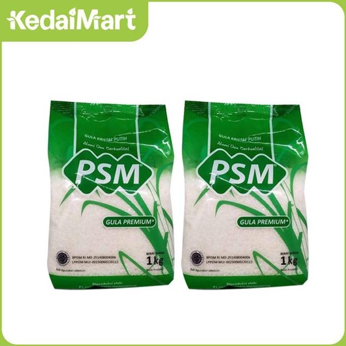 

KM Paket Bundling Gula Pasir Premium PSM 1 Kg x 2 Pcs HS