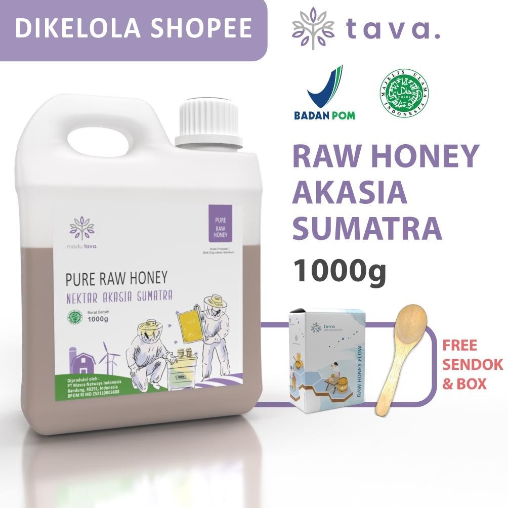 

Madu Asli Murni 1kg Tava Grade A Nektar Akasia Sumatra 100% Alami Pure Natural Raw Honey Nugi