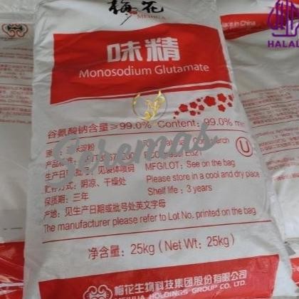 

MSG MESH 40 (Monosodium Glutamate bumbu) EX MEIHUA / Micin / Vetsin / Penyedap 25 Kg Karungan Nugi