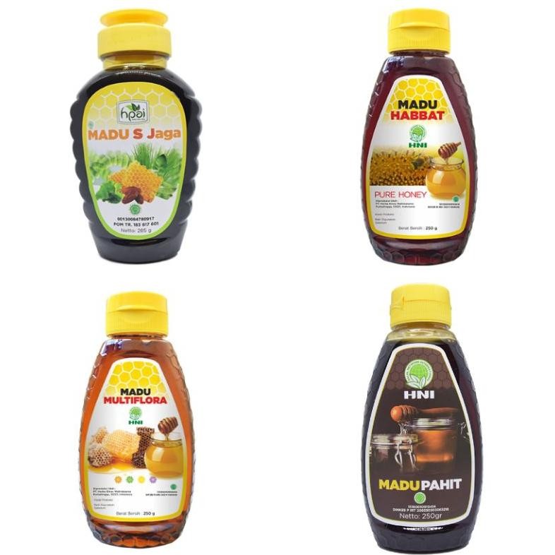 

Madu Original HNI Madu S Jaga , Multiflora , Habbat, Pahit Nugi