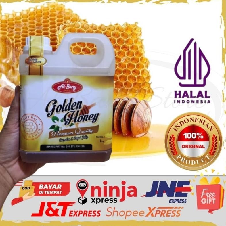 

MADU HUTAN GOLDEN HONEY AL-BANY NETT 1000GRAM (ORIGINAL QUALITY) Nugi