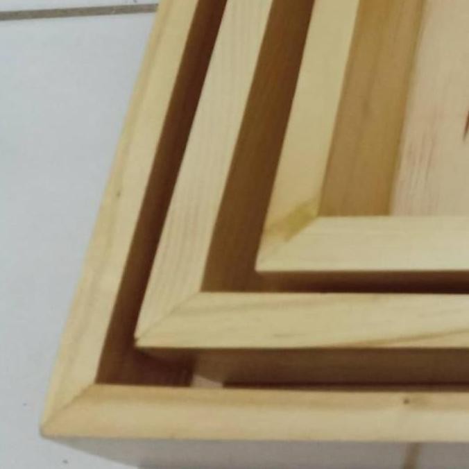 

Stok Sj 3Set Hampers Wooden Box Seserahan Kotak Parcel Kayu Hantaran