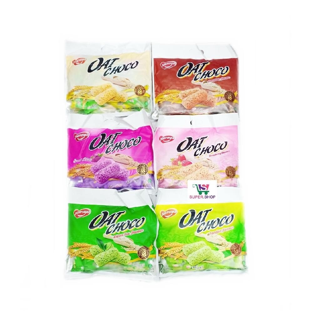 

Naraya Oat Green Tea / Pandan / Sweet Potato / Vanilla / Cokelat / Strawberry Nugi