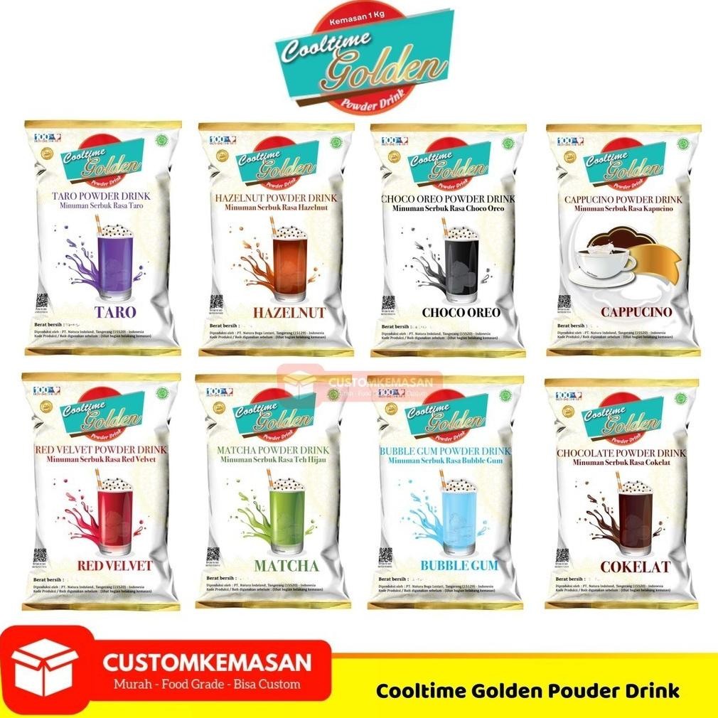 

Cooltime Golden Powder Drink 1kg / Cooltime Bubuk Minuman / Bubuk Minuman / Serbuk Minuman Berbagai Rasa / Bubuk Pop Ice 1kg / Serbuk Minuman Pop ice Nugi