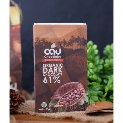 

CAU CHOCOLATES - ORGANIC DARK CHOCOLATE 61 PERSEN 50GR Nugi