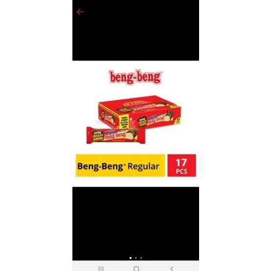 

NEW Beng Beng 1 box 17 pcs @ 25gr Double Coklat Nugi