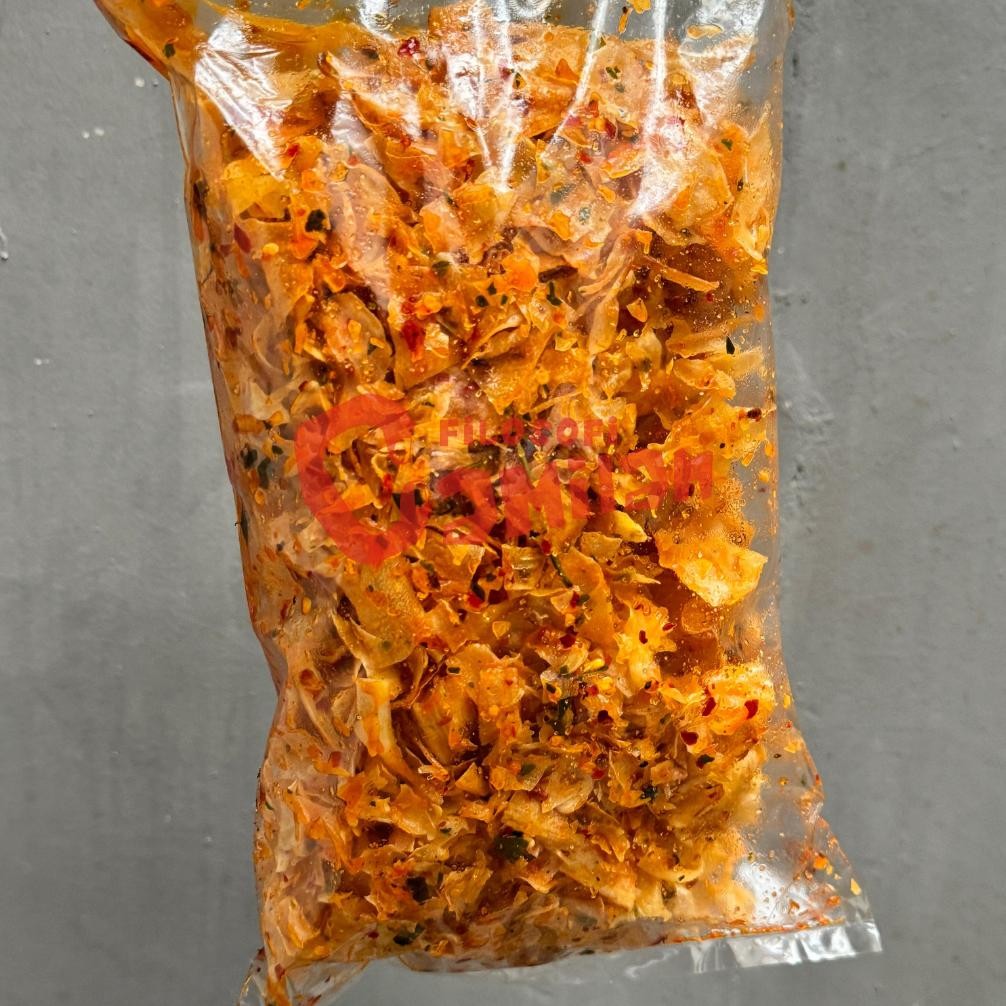 

Keripik Singkong Kriwil Cikruh Extra Chili Oil Daun Jeruk Kemasan - 500g Nugi