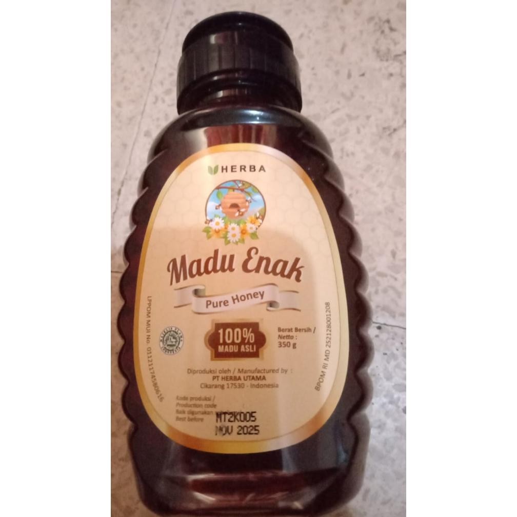 

PROMO HERBA MADU ENAK PURE HONEY 350gr Nugi