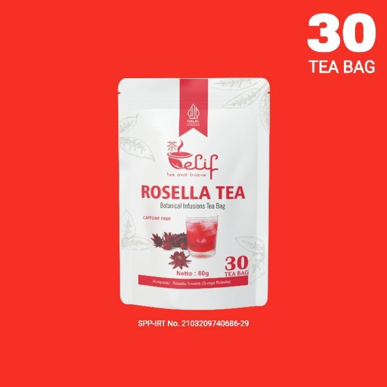

ELIF TEA AND TISANE Rosella Tea | Teh Bunga Rosella Merah | 30 Tea Bag Nugi