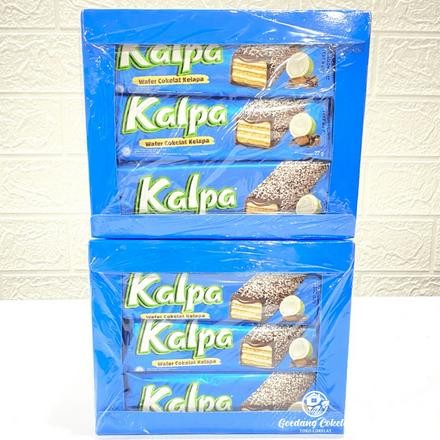 

Kalpa Wafer Coklat Kelapa 1 Box Isi 12 Pcs Kue Coklat Tabur Kelapa Nugi
