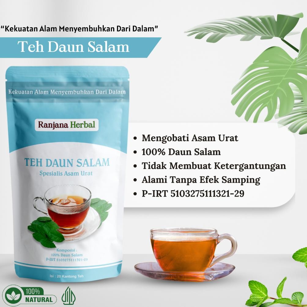 

Nyeri Sendi Tuntas, Asam Urat Kaki Kebas Jari Kaku Sembuh Dengan Program Teh Daun Salam Ranjana Herbal Nugi