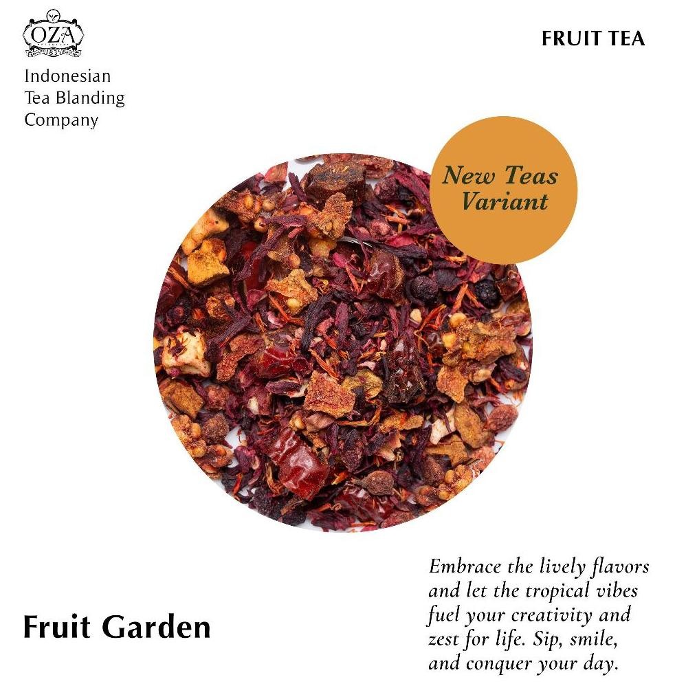 

OZA Tea - Fruit Garden | Artisan Tea - Fruit Tea | Specialty Grade | Teh Premium | 40 gram (10 cups) Nugi