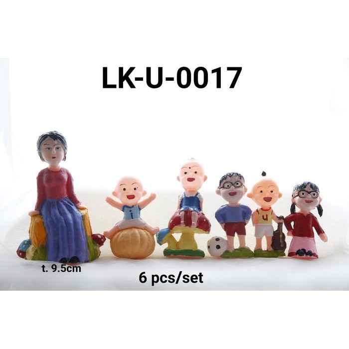 LK-U-0017 Topper mainan KARAKTER lokal Upin ipin Kak Ros