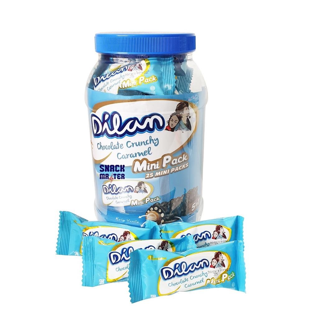 

Dilan TOPLES Mini Pack Wafer Chocolate Crunhy Caramel - Netto 25 pcs X 9.5 gr Nugi