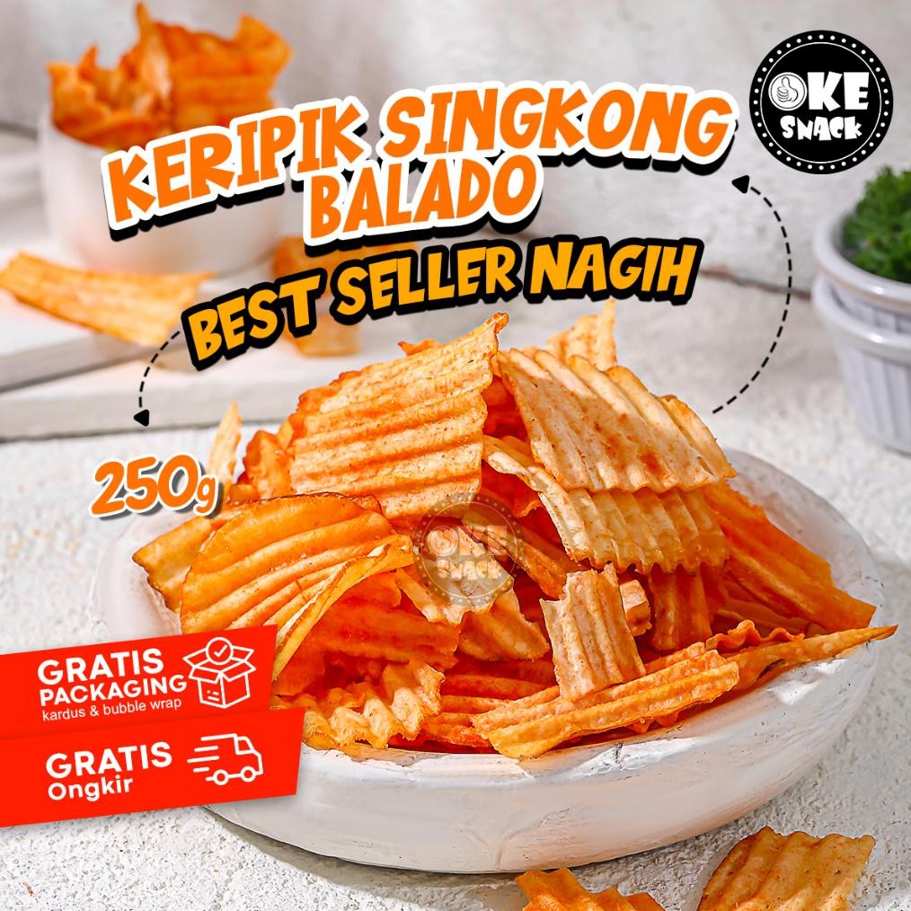 

Keripik Singkong Balado 250g Nugi