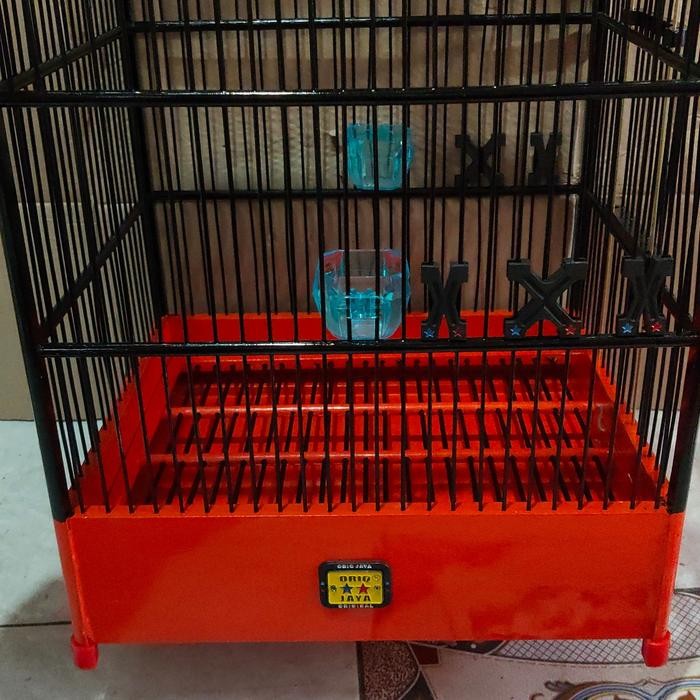 Sangkar Kotak ORIQ Jaya Kombinasi Orange no 3 [ ONLY]