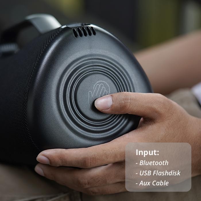 Eggel Elite Xl 2S Waterproof Portable Bluetooth Speaker With Rgb Light Original Dan Terpercaya