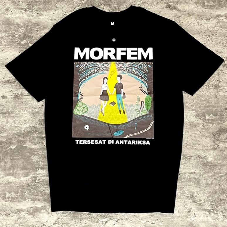 Promo Kaos CodMorfem Tersesat Di Antariksa Tshirt Black Baju Band Original Tidur Pendek Fashion Hard