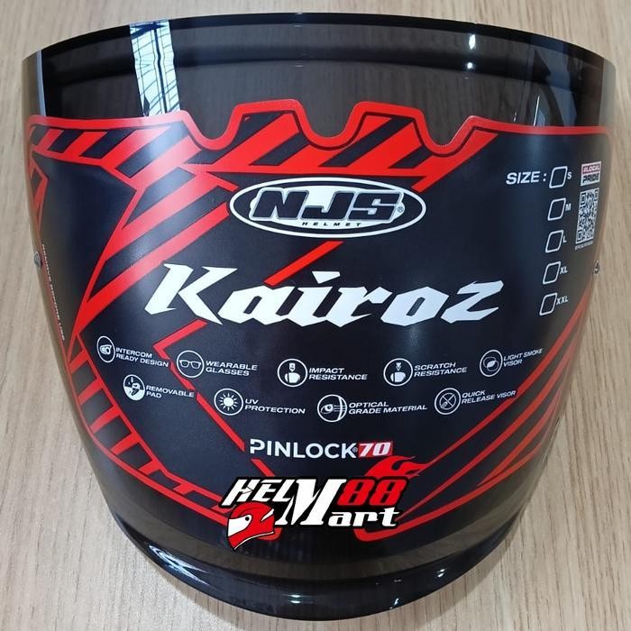 Visor Njs Kairoz Kaca Helm Njs Kairoz Visor Kairoz Kaca Njs Original Original Dan Terpercaya