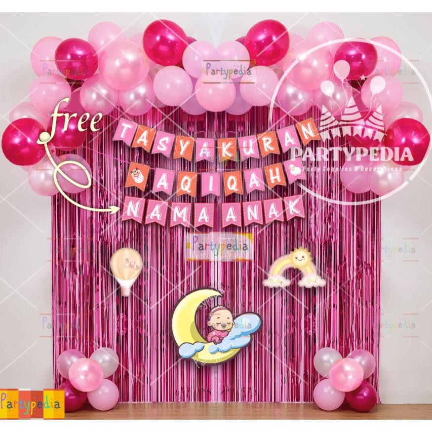 PAKET DEKORASI AQIQAH ANAK/BAYI PEREMPUAN