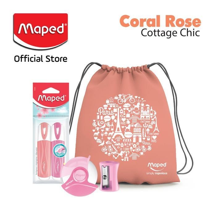

Maped Paket Pastel Coral Rose Cottage Chic