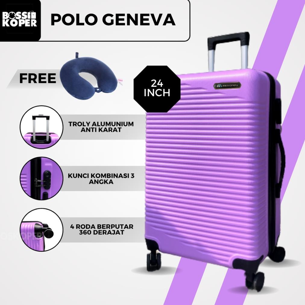 Terlaris Koper 24 Inch Polo Ukuran Bagasi-Koper Polo-Koper Travel-Tas Koper-Tas Travel-Koper Murah-K
