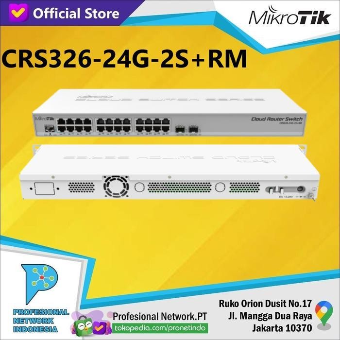 Mikrotik Crs326-24G-2S+Rm Routerboard Crs326-24G-2S+Rm