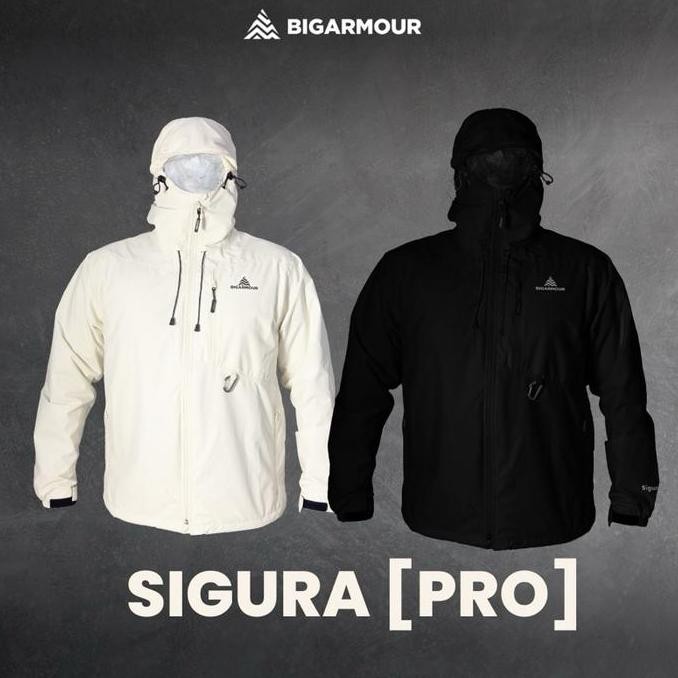 Jaket Outdoor Bigarmour Sigura [Pro] Anti Air Waterproof Windproof Tahan Angin Dan Air