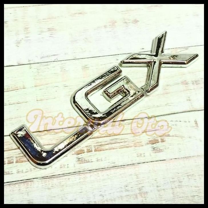 TERBARU EMBLEM TULISAN LGX MOBIL KIJANG KAPSUL 1997-2003 LOGO LGX CHROME 1PCS 