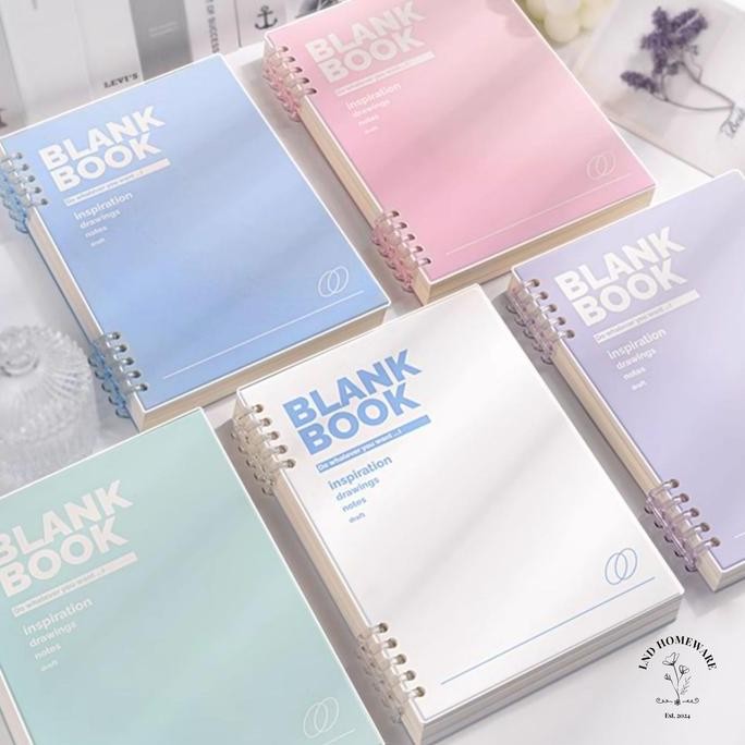 

Buku Tulis / Blank Book Notebook A4, A5, B5 / Diary / Loose Leaf / Note Pad Aesthetic Korea Anak Sekolah, Kuliah & Kantor - Lnd Homeware
