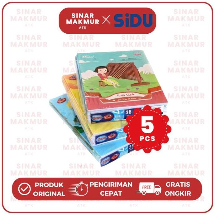 

Buku Tulis/Buku Catatan/Notebook 38 Lembar Sidu/Sinar Dunia (5 Pcs)